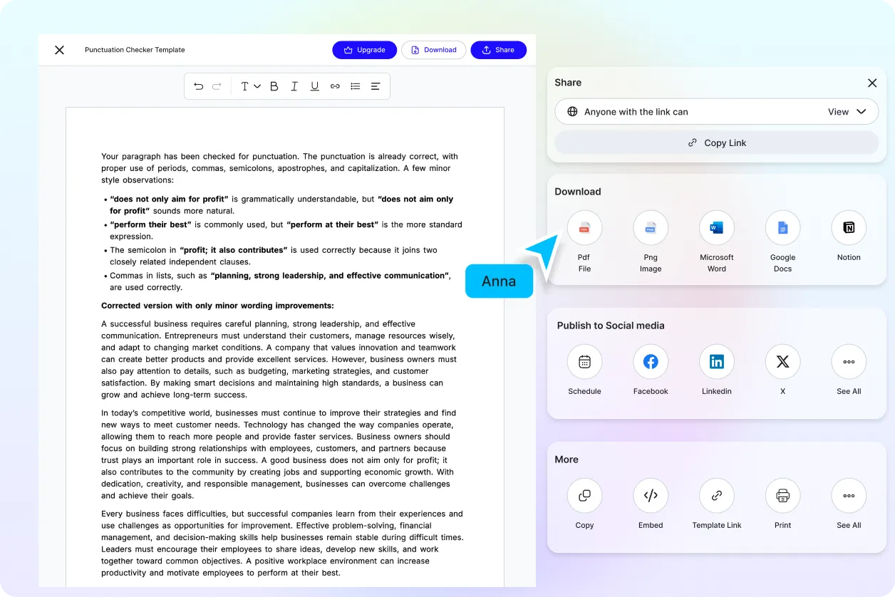 Free AI Punctuation Checker – Check & Correct Punctuation Online Free [ No Signup ]